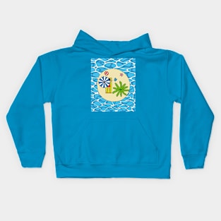 Lonely Island Relaxation Sun Kids Hoodie